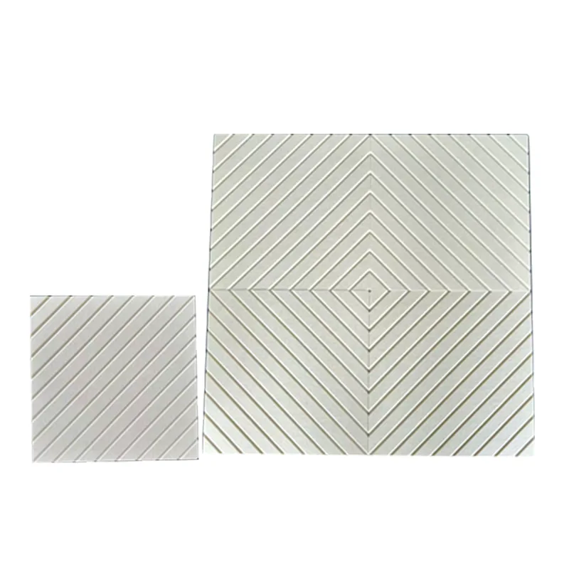 Bảng âm thanh nỉ PET hình chữ V màu be